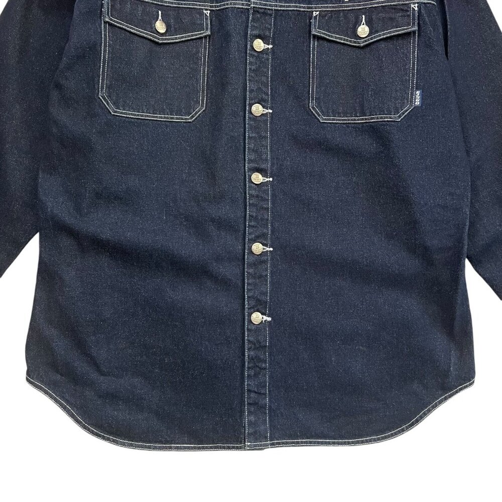 Vintage Fat Joe FJ560 Dark Denim Jacket 3XL Big Tall Hip Hop 90s Streetwear - Picture 6 of 15